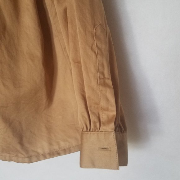 Givenchy tan Button Down Blouse SZ M - Picture 6 of 6